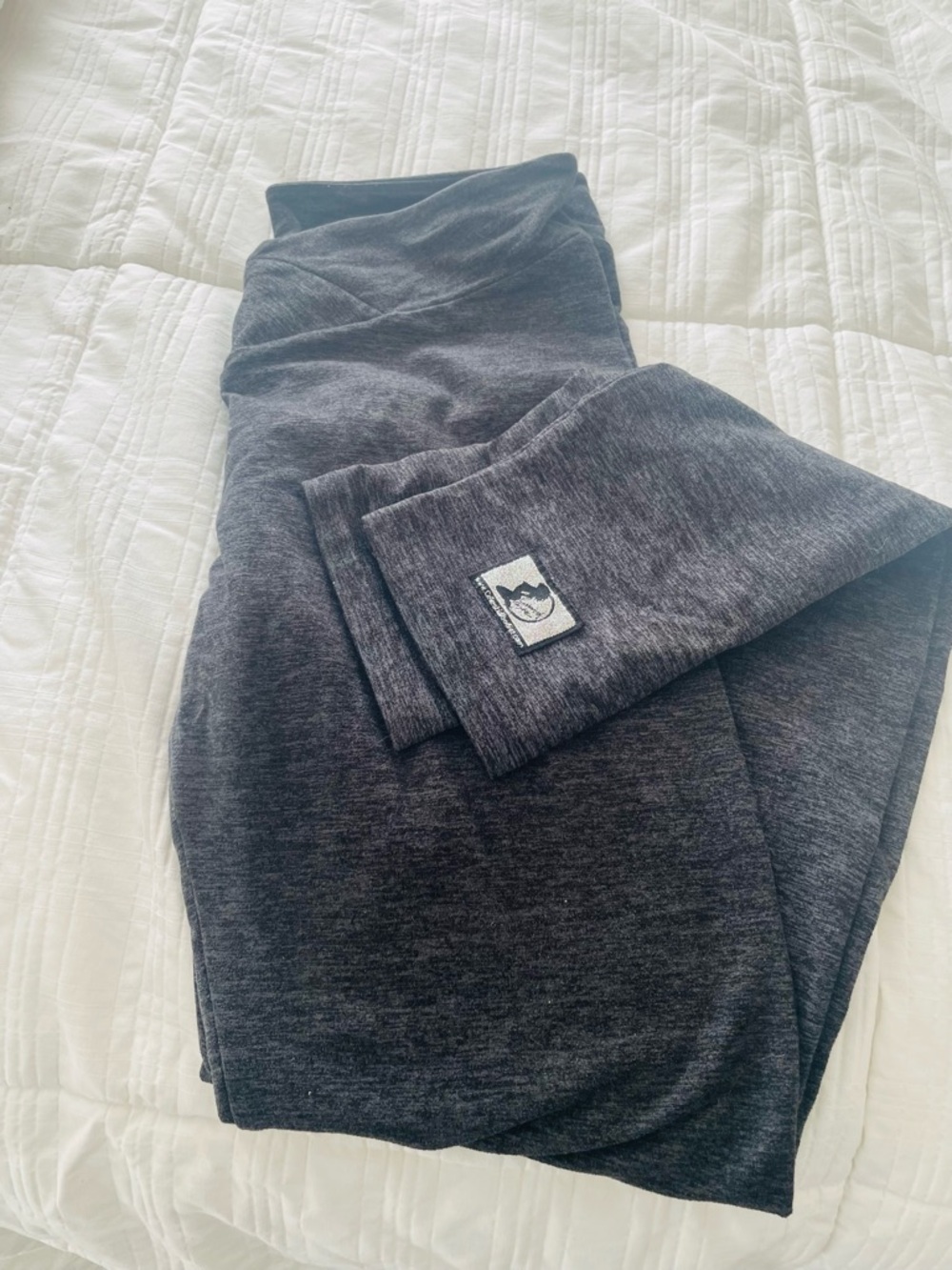Celestial Bodiez Gray Heather Scrunch Leggings - Picture 2 of 4